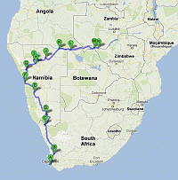 3.765 Kilometer laut Routenplaner